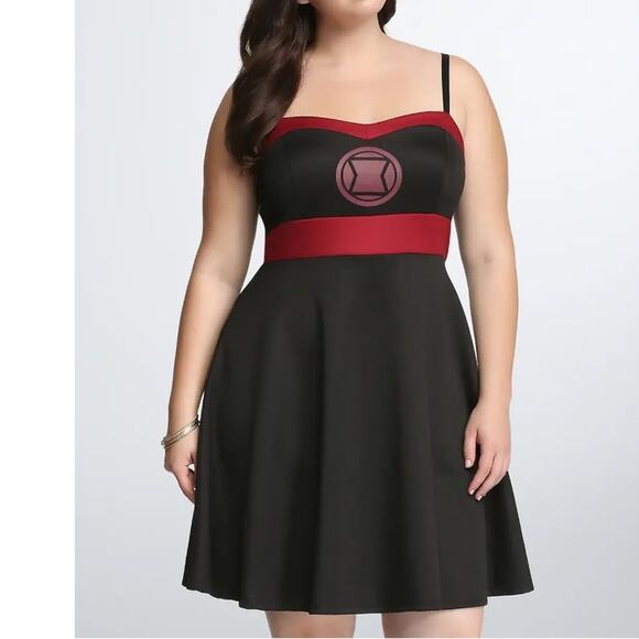 Torrid Plus Size 3 Marvel Comics‎ Black Widow Cosplay Costume Dress Her Universe - Picture 3 of 5